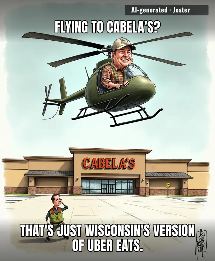 When your 'gas station run' requires a pre-flight checklist, you know you've peaked in the Midwest.