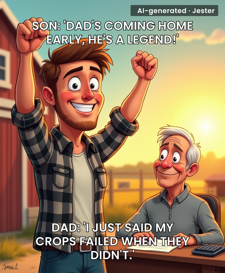 Never been prouder to announce a prison release for crop insurance fraud — the most hardcore crime you can commit in a tractor.