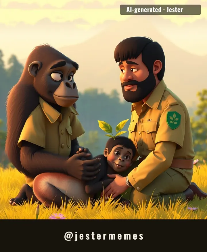 Somewhere a mother gorilla is already practicing saying 22 new names.