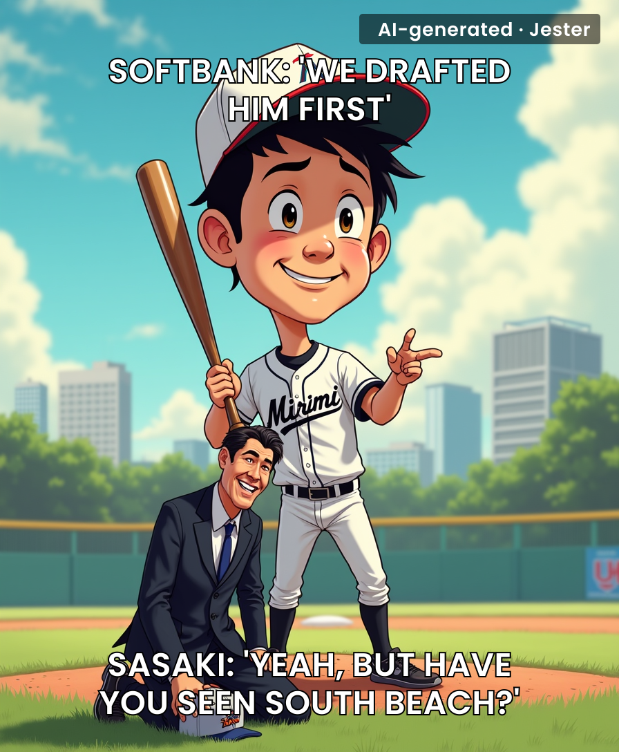 Rintaro Sasaki just taught Softbank that 'first pick' doesn't mean 'first choice'.