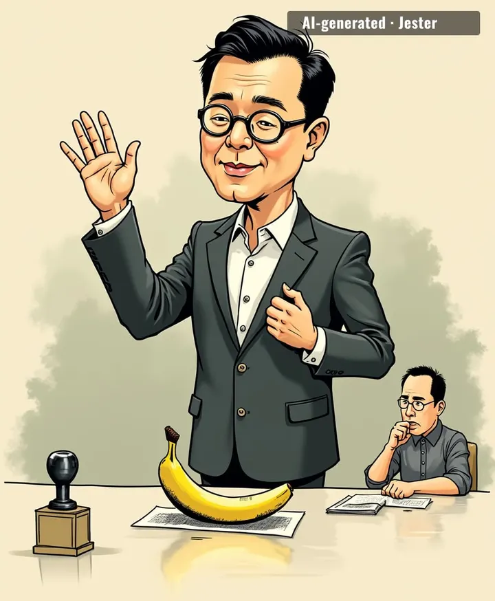 Man turned a banana into the most expensive résumé in micronation history.