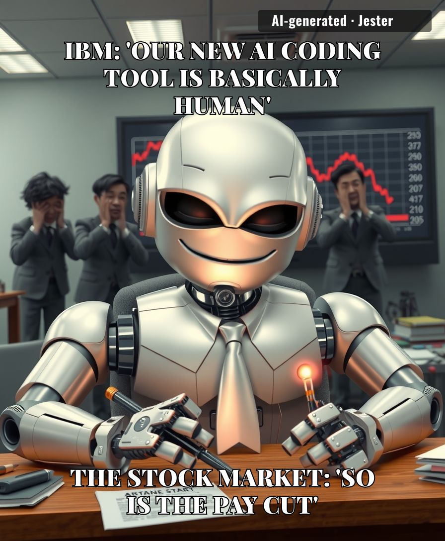 Nothing says 'the future is here' like a multi-billion dollar tech giant blaming its cratering forecast on the very robot it swore would save it.