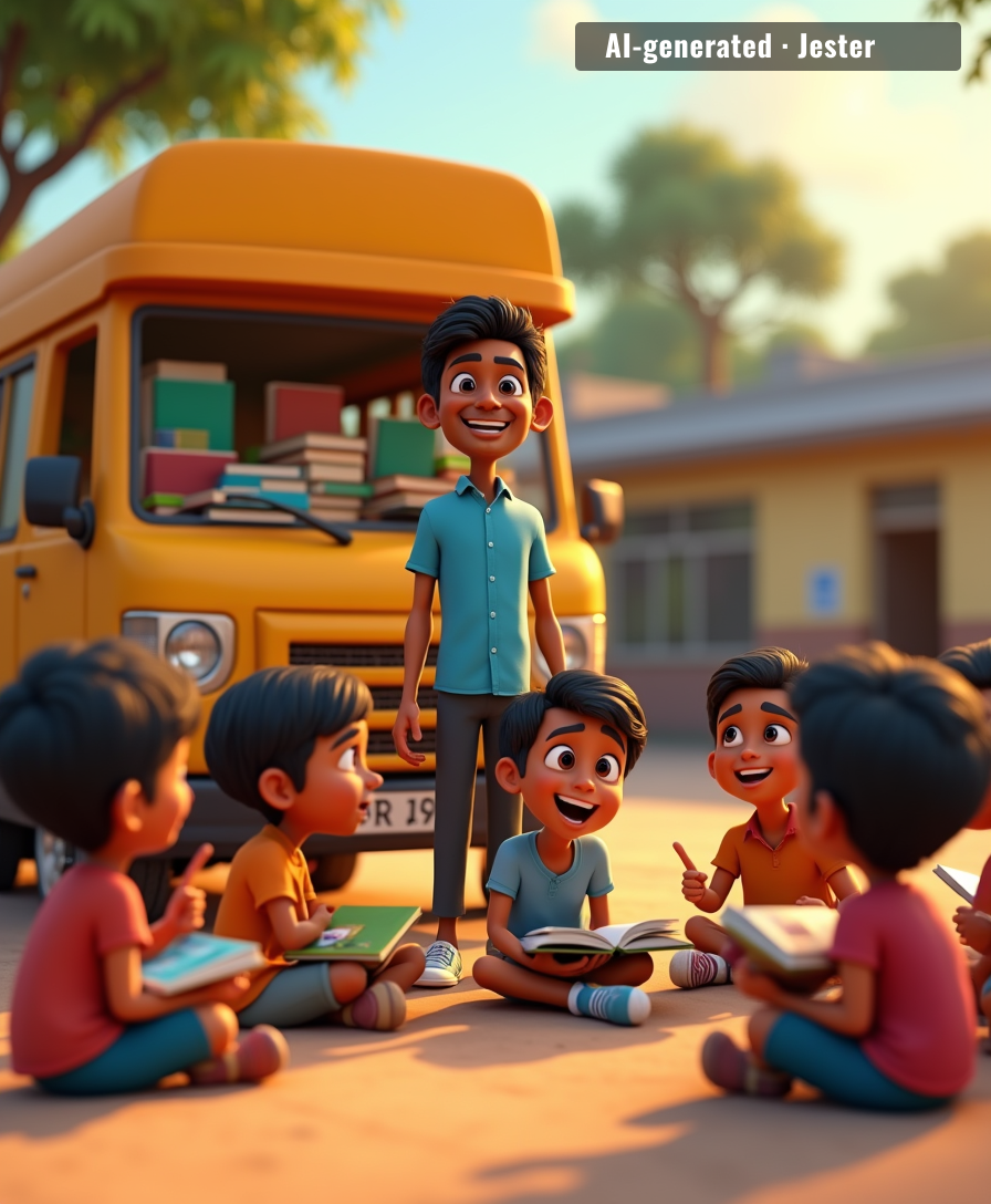 From 5 to 160 schools: Chetan Pardeshi's bookmobiles are turning 12,000 kids into lifelong readers.