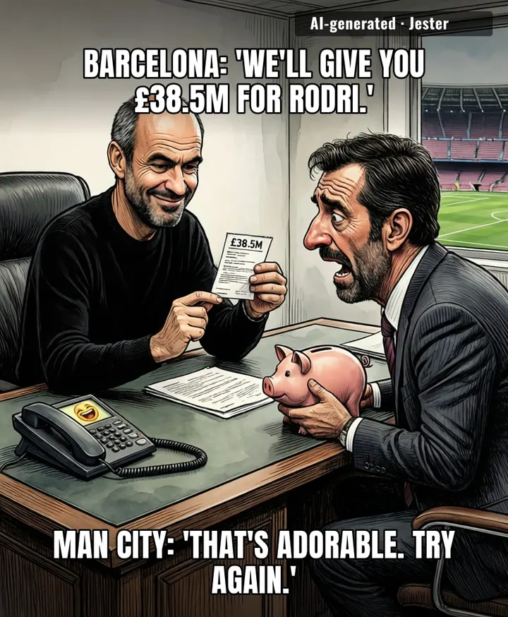 Barcelona treating the transfer window like a flea market, haggling for a Ballon d'Or winner with pocket change.