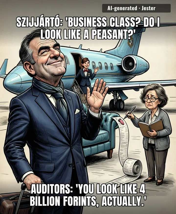 He saved so much on legroom he's now saving up for a lawyer.