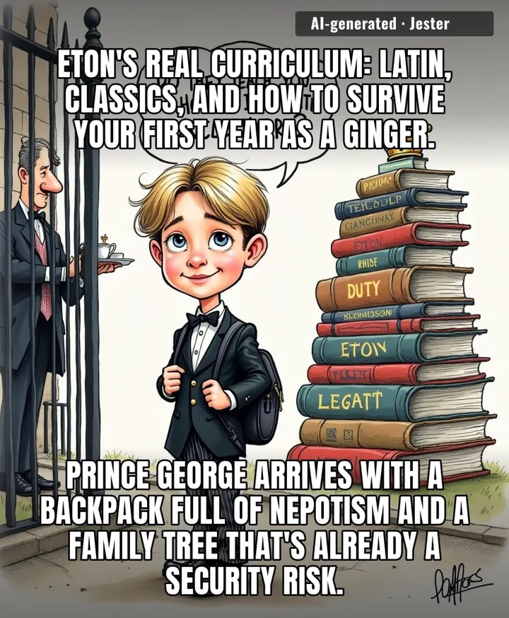 Remember when we all worried about Prince George's education, meanwhile he's got a better shot at the throne than I do at getting a refund from my gym.