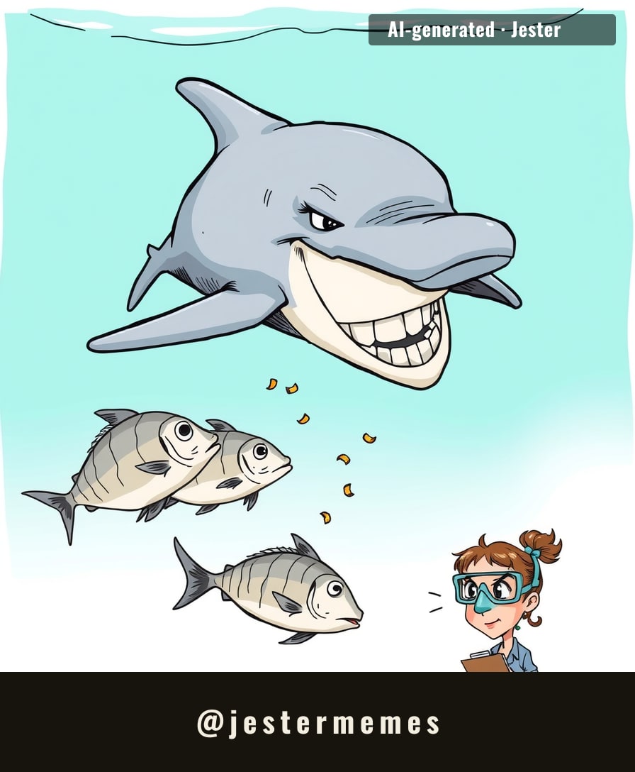 A dolphin spent four years perfecting the strategy of making other fish puke so he could eat it. Marine biologists are calling this "adaptability." Your landlord calls it "Tuesday."