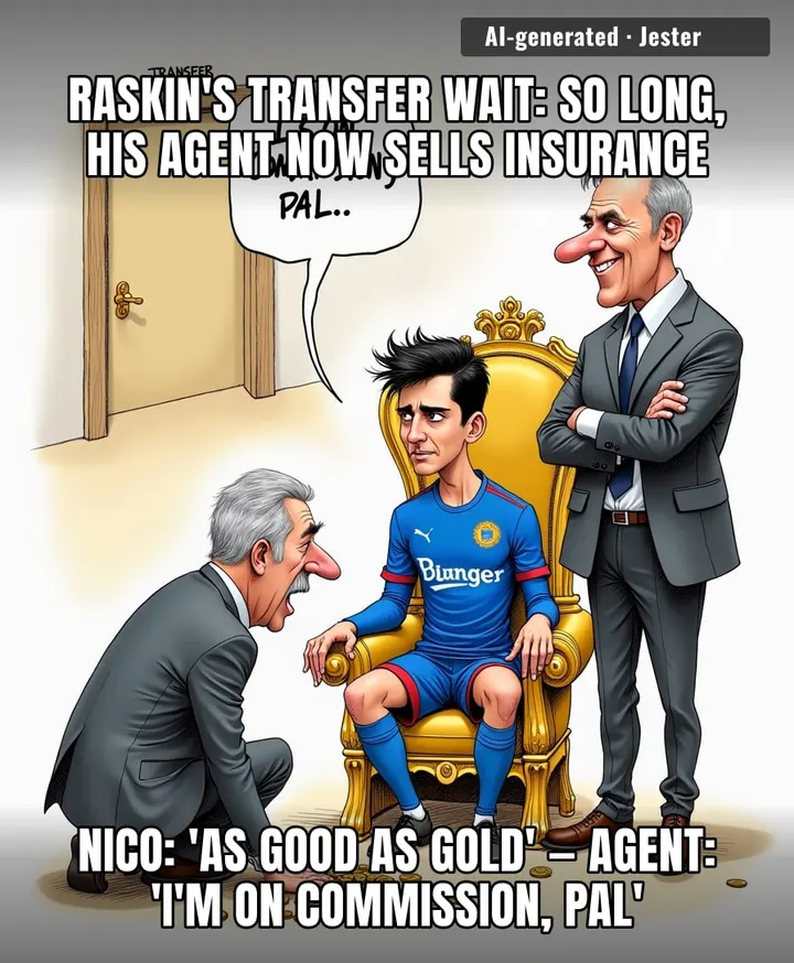 Nico Raskin's agent has aged out of football and into a midlife crisis — he's now shopping for a timeshare in Spain