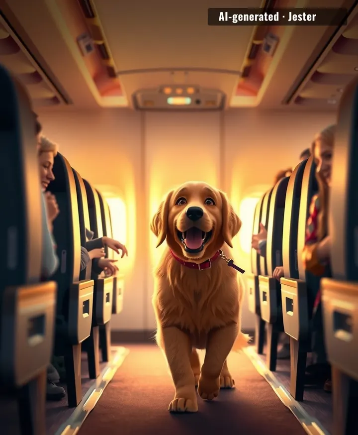 1,200 people voted for the only rule that improves air travel: mandatory puppy visits.