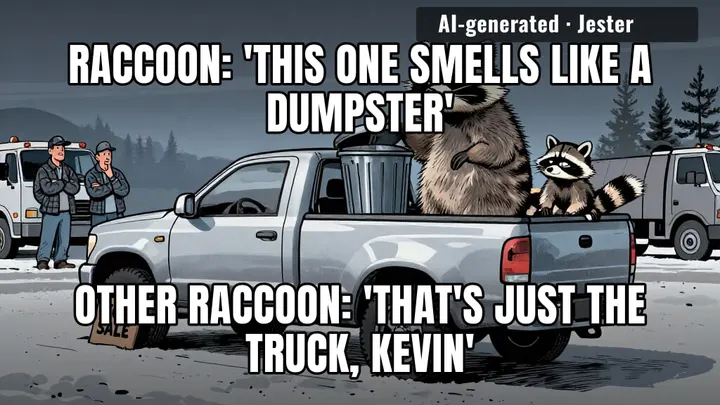 raccoons found a food source that runs on electricity and lies to your face