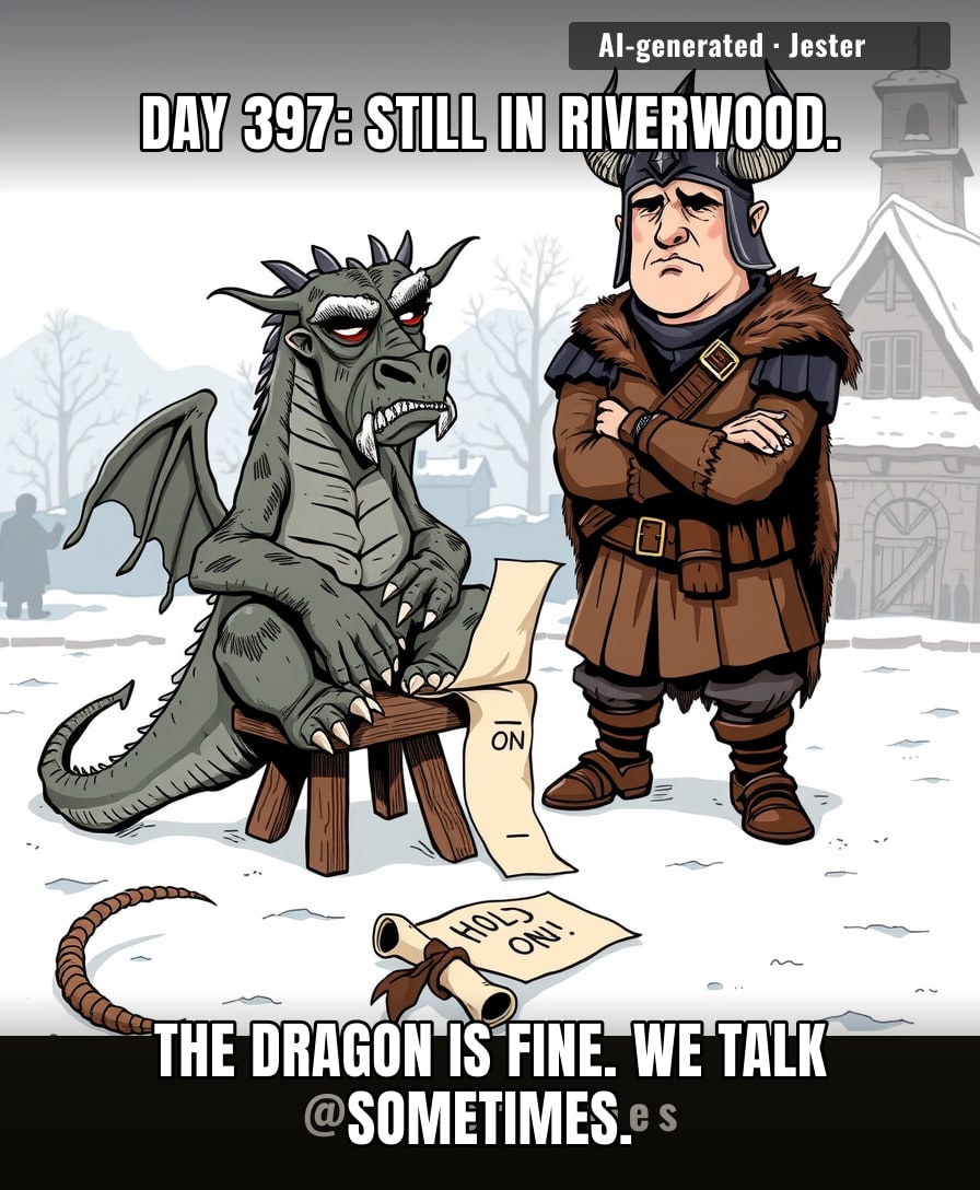 397 days, nine quests. The dragon is f**king exhausted.