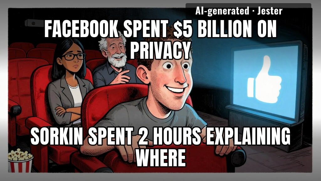 Sorkin gave Zuck a whole cinematic universe and still no sequel money.