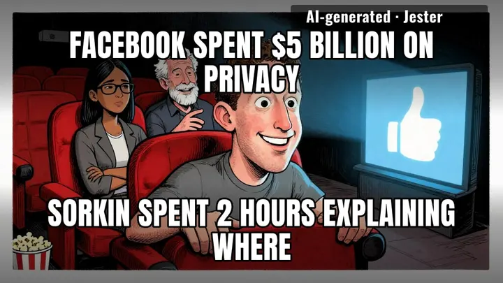 Sorkin gave Zuck a whole cinematic universe and still no sequel money.