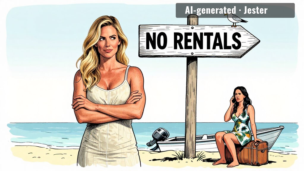 Erin Lichy: first housewife to rent a house on an island she now can't come back to