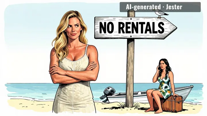 Erin Lichy: first housewife to rent a house on an island she now can't come back to