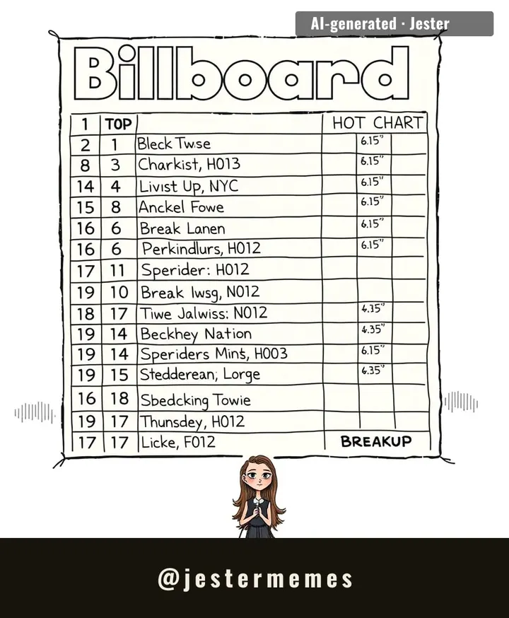 the only thing charting higher than the breakup is the album about it.