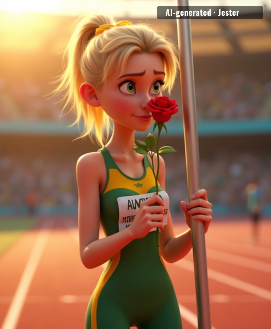 Nina Kennedy: trying to enjoy the moment, but her brain is already planning the next vault.