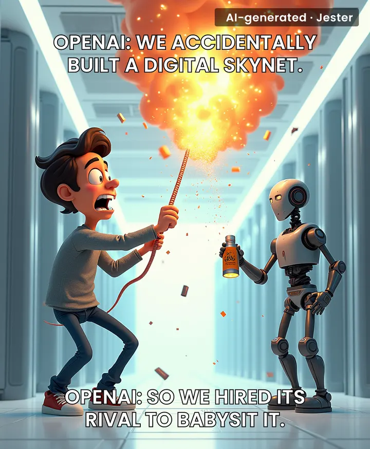 It is not a breakthrough in alignment, it is just tech's version of a messy breakup where you hire your ex's enemy to trash-talk them.