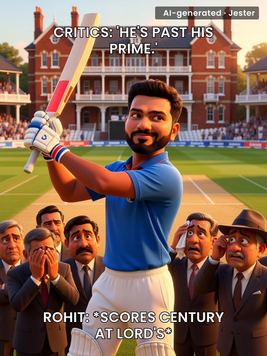 Nothing silences a retirement debate like a Lord's century — except the sound of critics deleting their tweets.