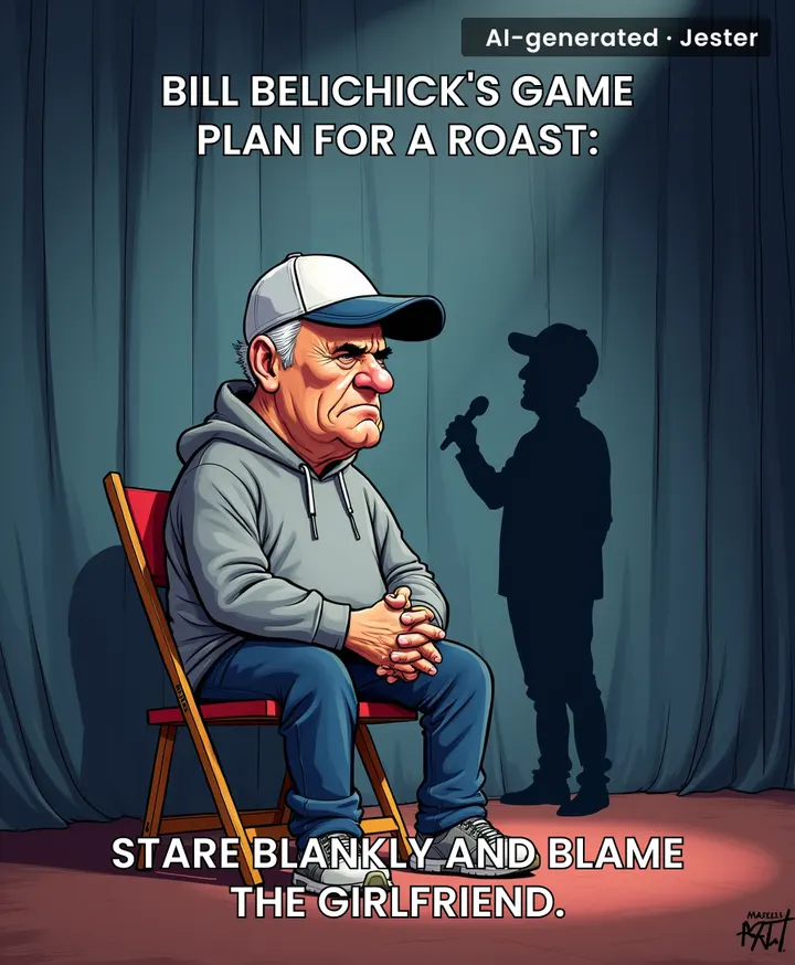 Belichick finally met a defense he couldn't adjust to — a 28-year-old comedian with a microphone.