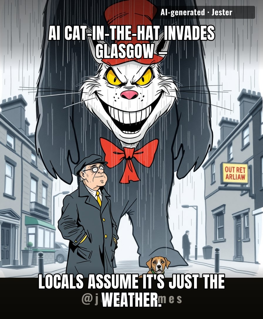Even the robots are learning that nobody in Glasgow fears anything that doesn't come with a deep-fried option.
