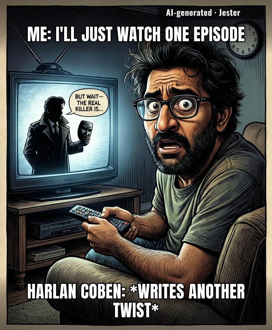 Harlan Coben's plot twists have more layers than my therapist's onion metaphor.