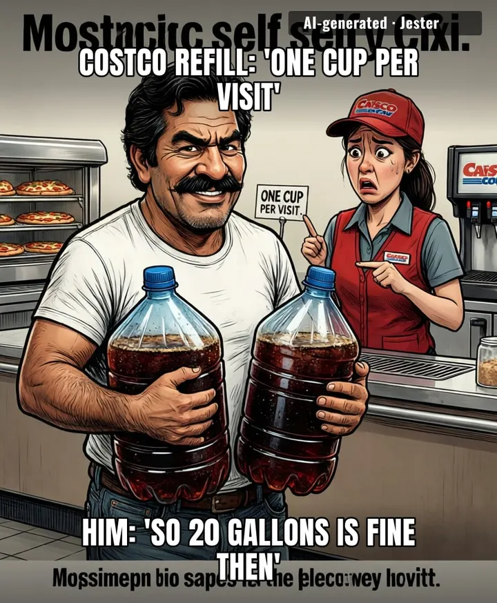 He paid for the hot dogs and got a lifetime supply of diabetes. That's what I call a value meal.