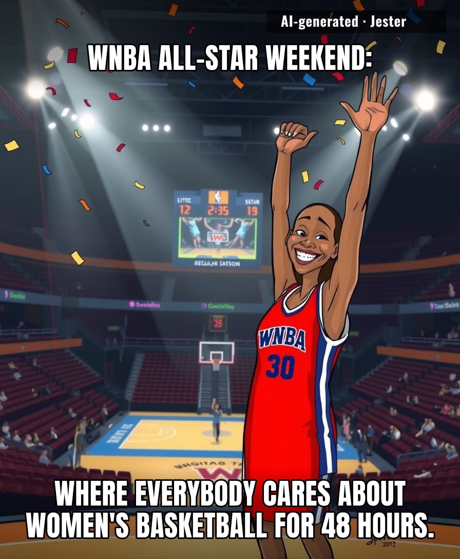 The WNBA All-Star Game is the one time a year the league gets treated like it's as popular as it actually deserves to be.