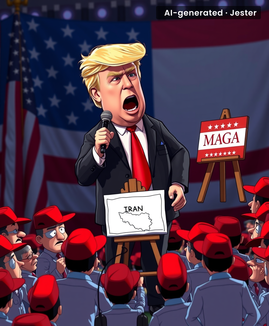 The only thing Trump loves more than threatening Iran is threatening his own supporters.