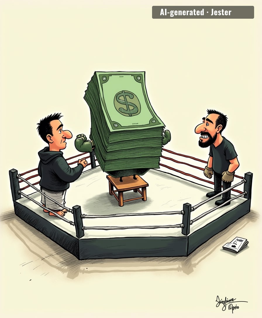 Pantoja isn't fighting Van. He's fighting a bank account with a grudge.