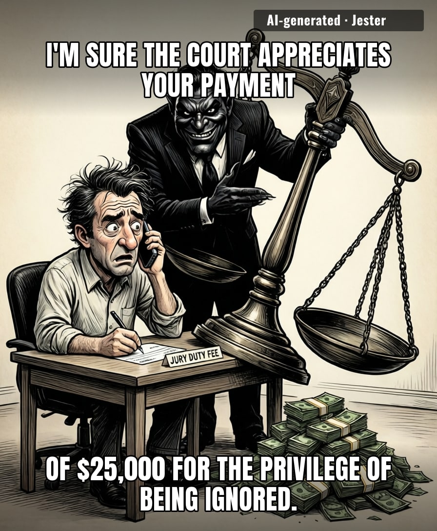 We really reached a point in the economy where people are getting taxed by criminals for the honor of doing government chores.