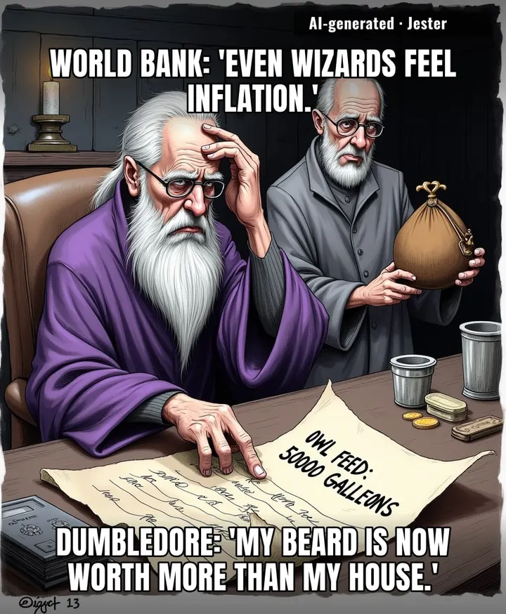 The World Bank's new inflation mascot is a wizard with a mortgage—finally, an economist who understands my rent.