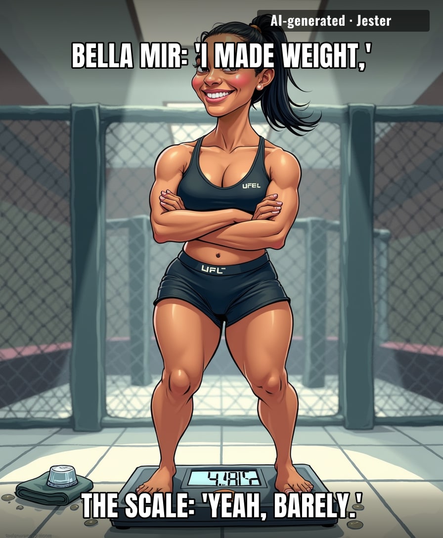 Bella Mir's weigh-in went so smoothly that Dana White probably asked if she could teach a masterclass.