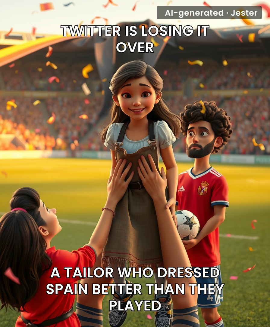 Spain's most dangerous attacking weapon this World Cup was a sewing machine.