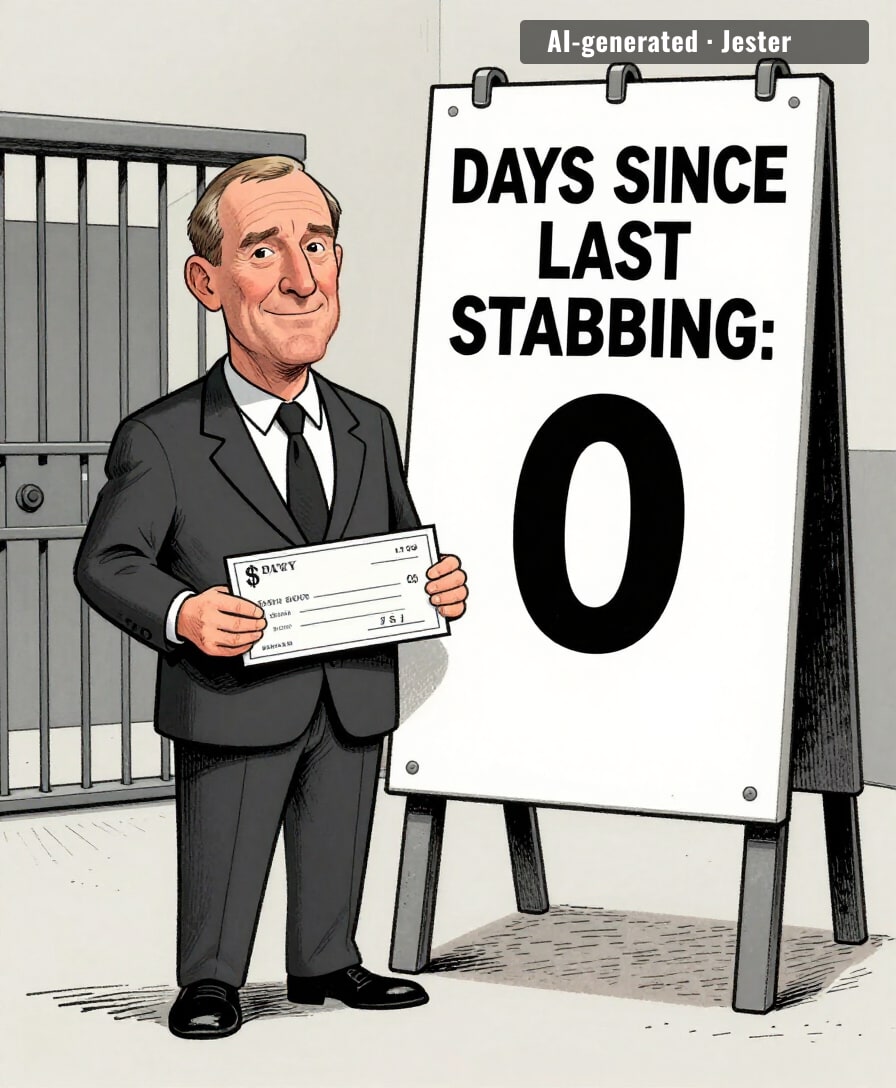 the warden's lawsuit is the only thing in this prison that's been properly processed.