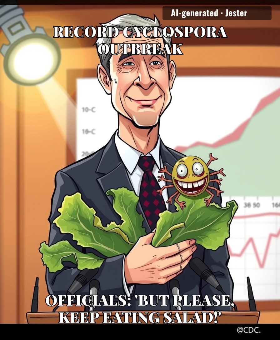 CDC advice: 'Wash your produce' — as if the parasite signed a surrender treaty with soap.