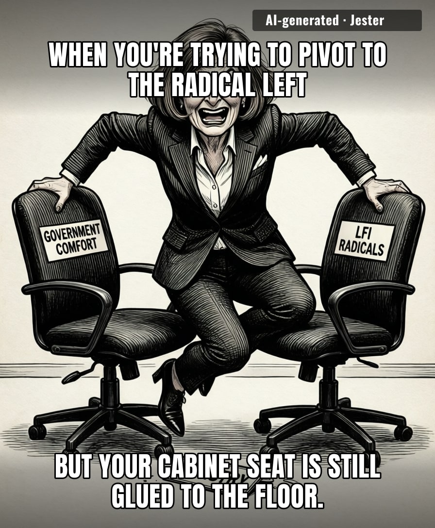 Monique Barbut is currently the only person trying to build a bridge between the government and the opposition while actively sawing off the planks she's standing on.