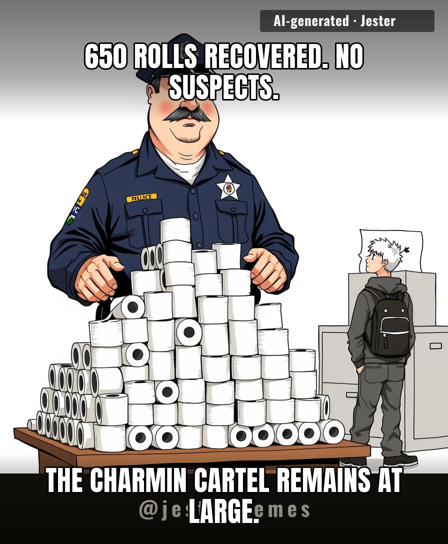 Four-ply in a two-ply town. Someone's getting grounded.