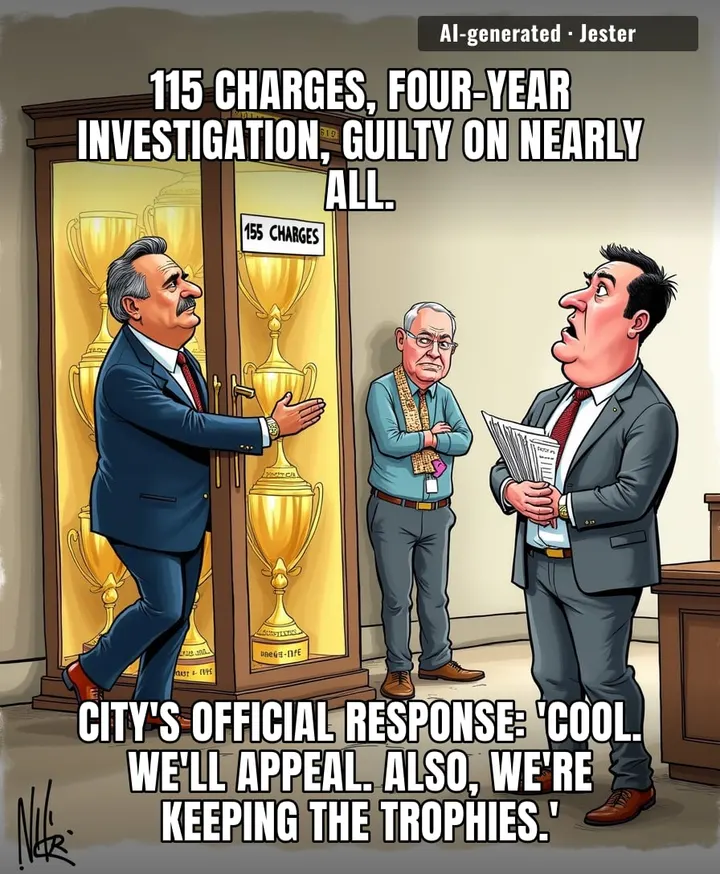 35 of the 115 charges are just for not picking up the phone