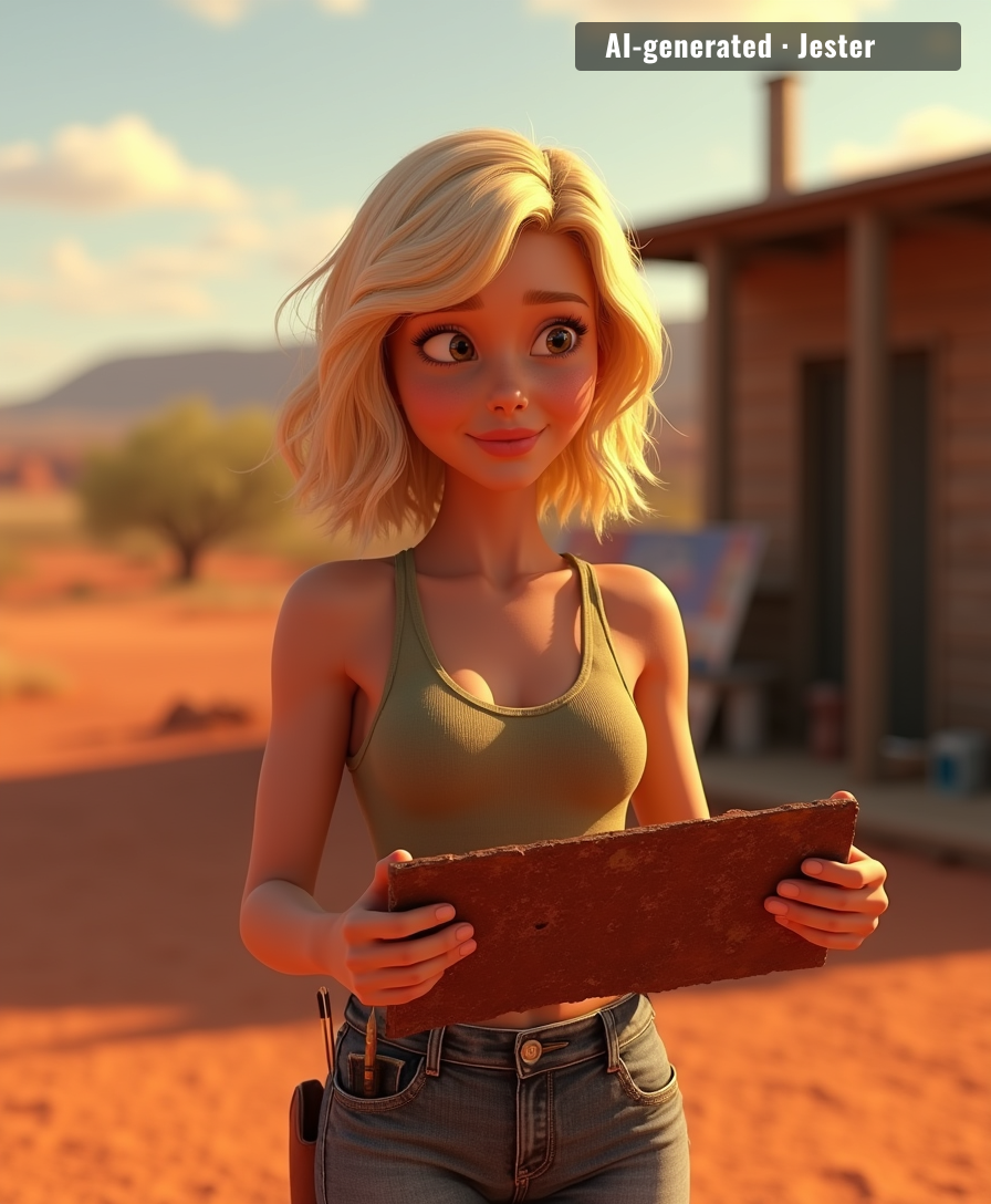 Jenna Pickering proves that outback rust has more artistic potential than most of us have in our entire lives.