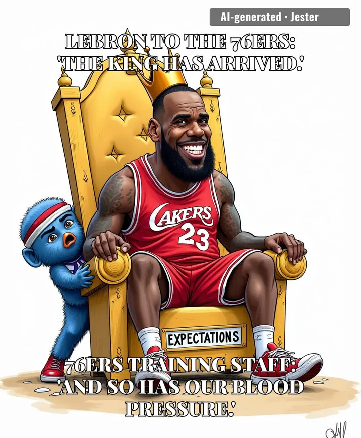 LeBron to the 76ers: the only thing more certain than playoff hype is playoff heartbreak.