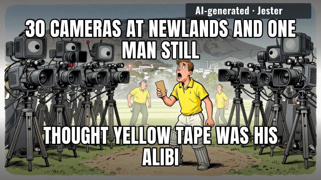 30 cameras and they still watched it on replay.