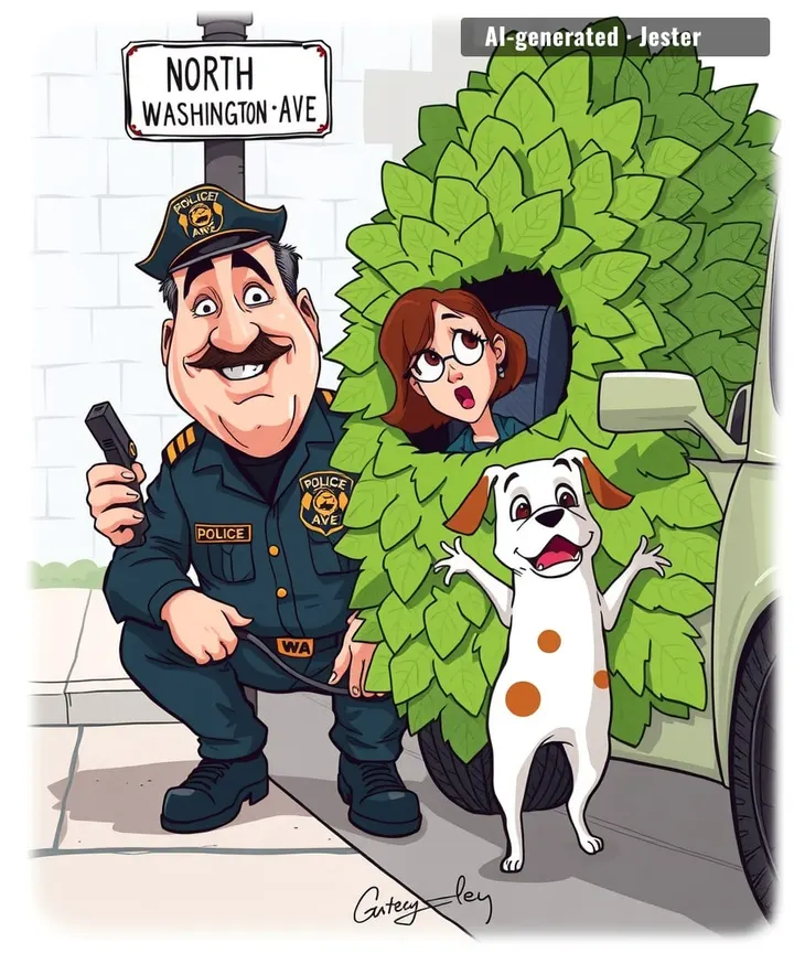 Dunellen PD spent the budget on shrub costumes, and drivers still got tickets—so the bushes won.
