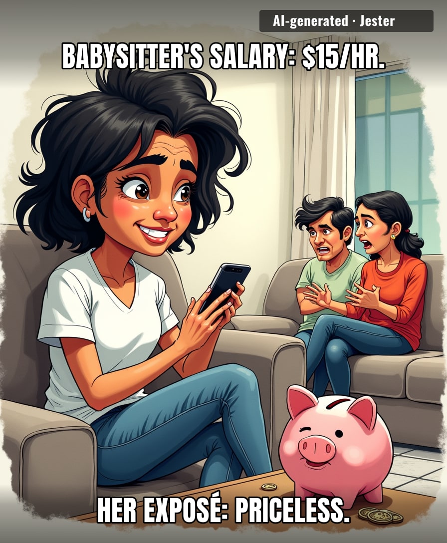 The babysitter got paid minimum wage to destroy a marriage—some people really do work for exposure.