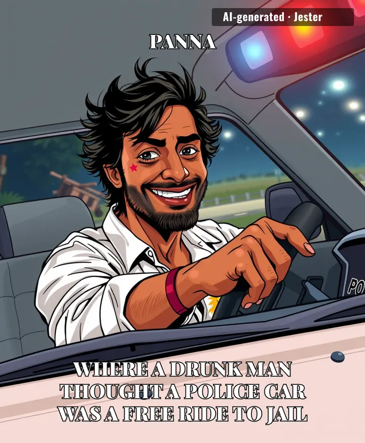 He must have thought 'cop car' was a literal offer.
