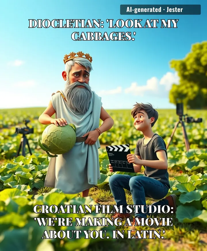 Movie studios will make a biopic in a dead language before they let an emperor retire in peace.