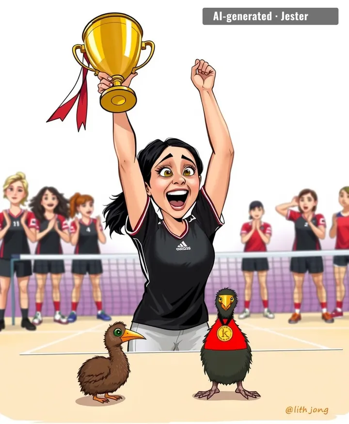 New Zealand wins netball gold and the entire country collectively rearranges its sheep to make room for the trophy.