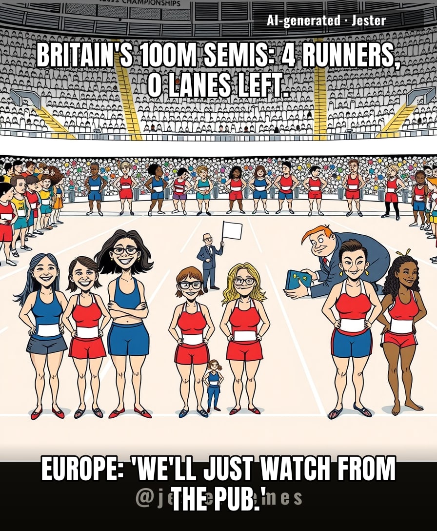 The rest of Europe's sprinters should just start a group chat called 'We Also Run Fast, Apparently.'