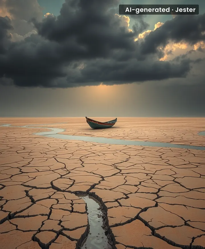 When water recedes, so does the promise of life and sustenance for those downstream.