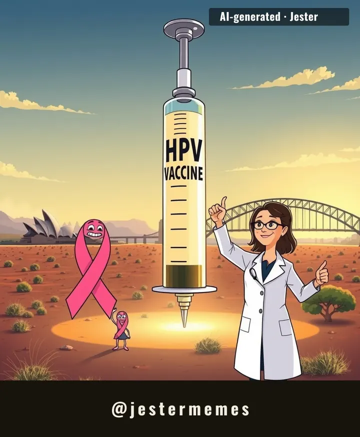 Australia's the only country that can say 'we beat cancer' and mean a vaccine did it, not a cure.